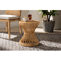 Baxton Studio Seville-Natural-ET Baxton Studio Seville Modern and Contemporary Natural Finished Rattan End Table